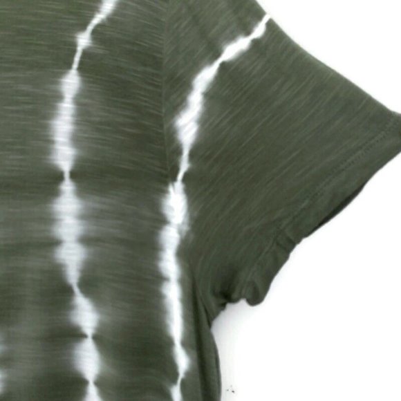 NWT Style & Co Women's Green Ruffle Hem Tie Dyed Top PL - Picture 6 of 7